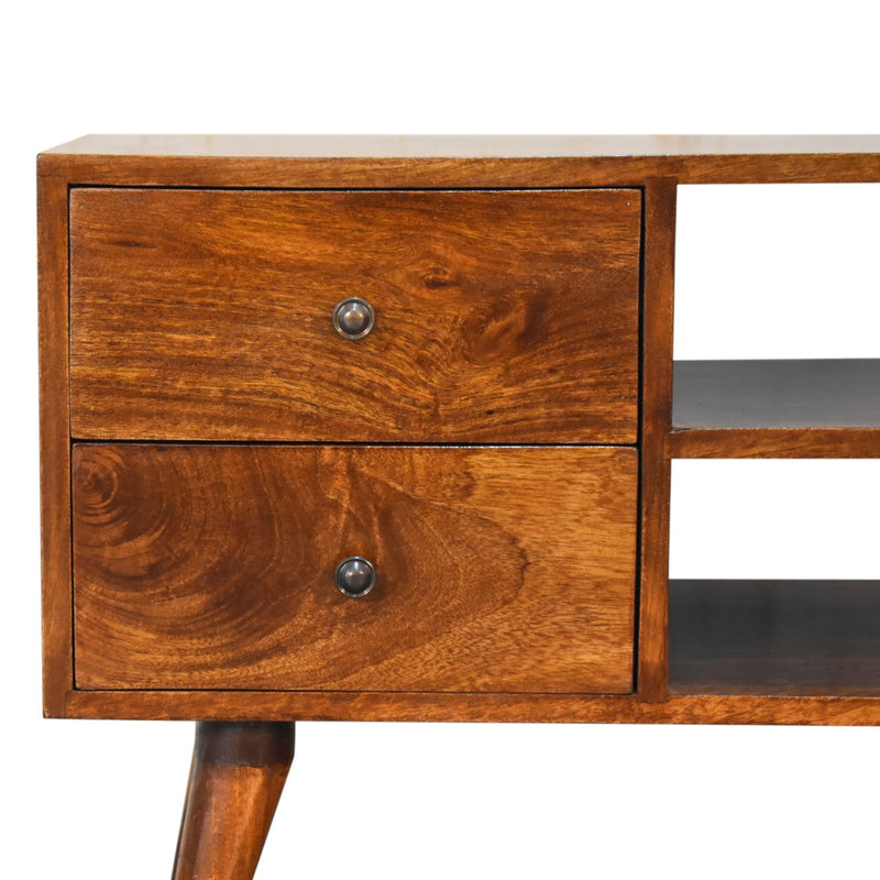 Nordic Chestnut Entertainment Unit TV Stand