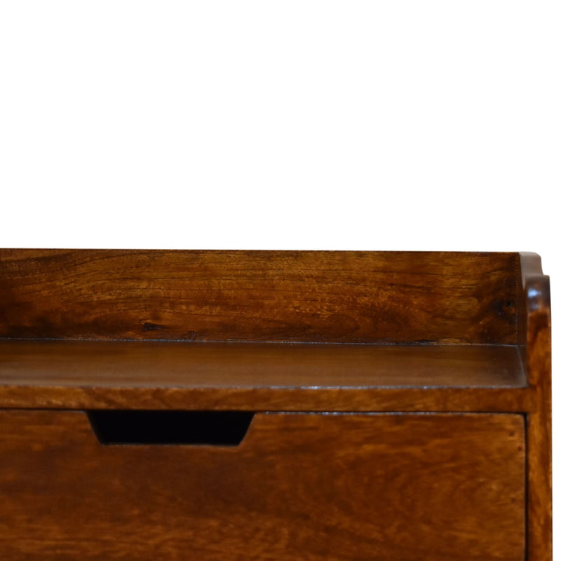 Chestnut Gallery Back Nightstand