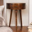 Chestnut Semi Circle nightstand Artisan