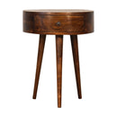 Chestnut Semi Circle nightstand Artisan