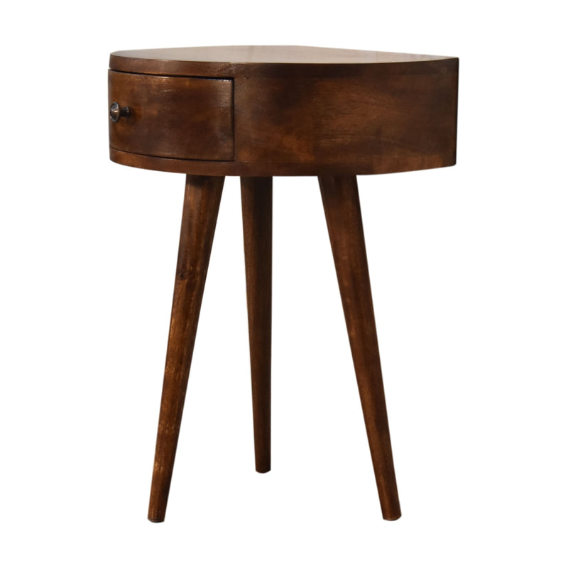 Chestnut Semi Circle nightstand Artisan