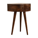 Chestnut Semi Circle nightstand Artisan