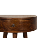 Chestnut Semi Circle nightstand Artisan