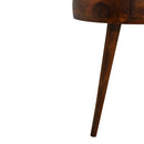 Chestnut Semi Circle nightstand Artisan