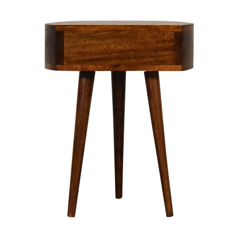 Chestnut Semi Circle nightstand Artisan