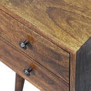 Mini 2 Drawer Chestnut nightstand Artisan
