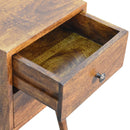 Mini 2 Drawer Chestnut nightstand Artisan