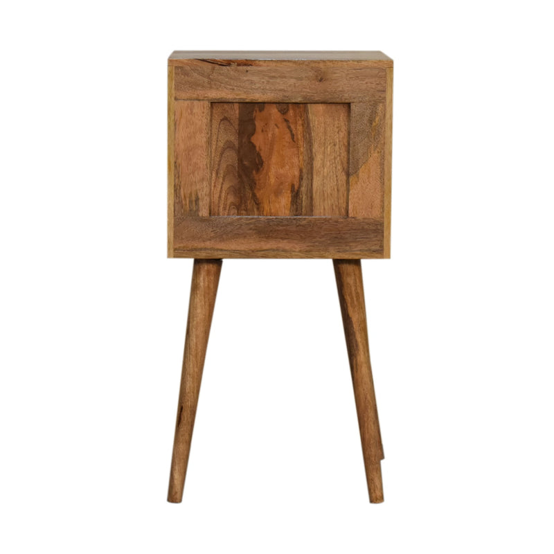 Mini Cube Carved 2 Drawer nightstand Artisan