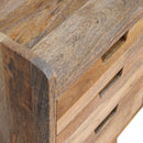 Oak-ish Small Gallery Back Nightstand