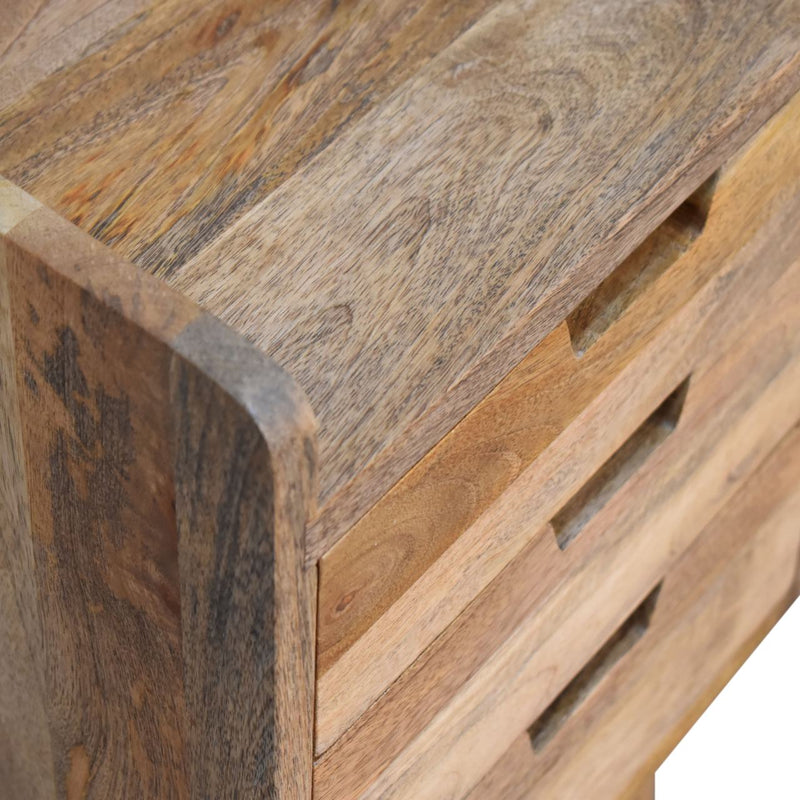 Oak-ish Small Gallery Back Nightstand