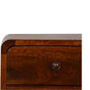 Mini Chestnut Curved nightstand Artisan