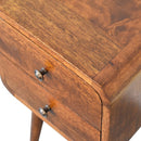 Mini Chestnut Curved nightstand Artisan
