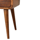 Mini Chestnut Curved nightstand Artisan