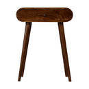 Mini Round Chestnut Console Table Artisan