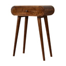 Mini Round Chestnut Console Table Artisan