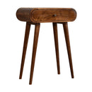 Mini Round Chestnut Console Table Artisan