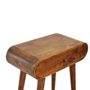 Mini Round Chestnut Console Table Artisan