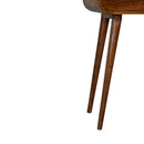 Mini Round Chestnut Console Table Artisan