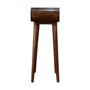 Mini Round Chestnut Console Table Artisan