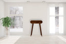 Mini Round Chestnut Console Table Artisan