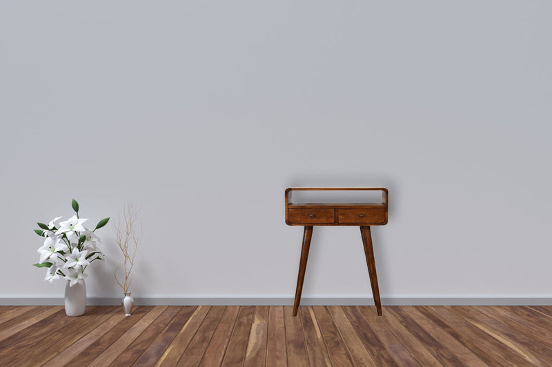 Mini Chestnut Console Table Artisan