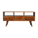 Chestnut Nordic 3 Drawer TV Unit