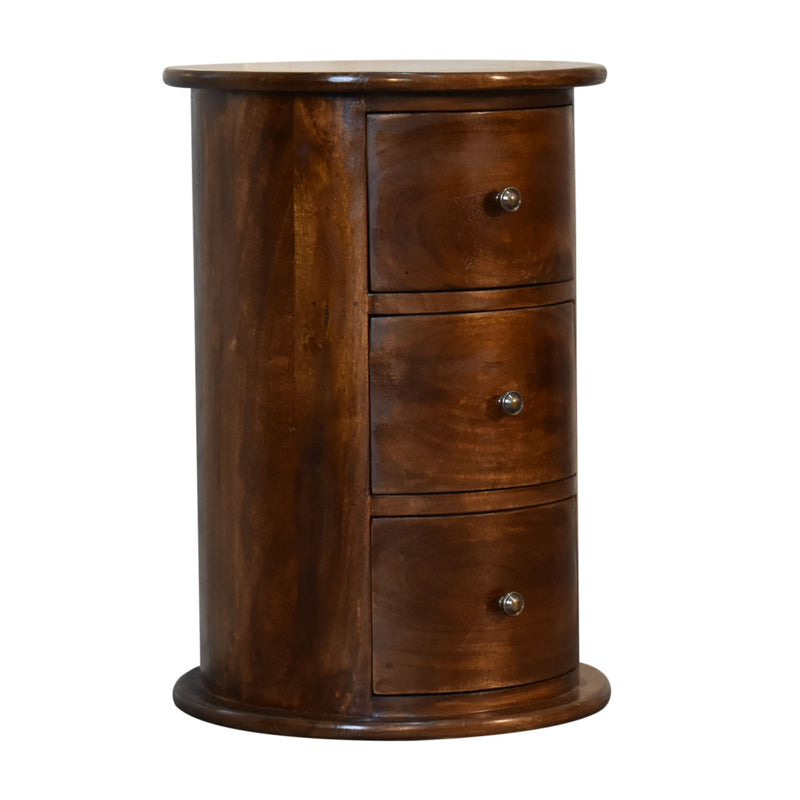 3 Drawer Chestnut Drum Chest Artisan