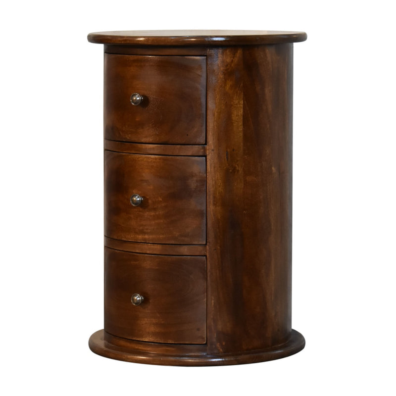 3 Drawer Chestnut Drum Chest Artisan