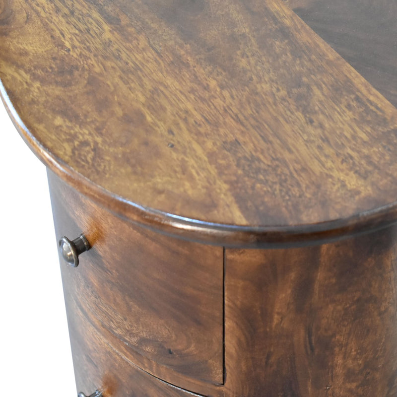 3 Drawer Chestnut Drum Chest Artisan