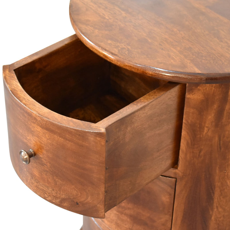 3 Drawer Chestnut Drum Chest Artisan