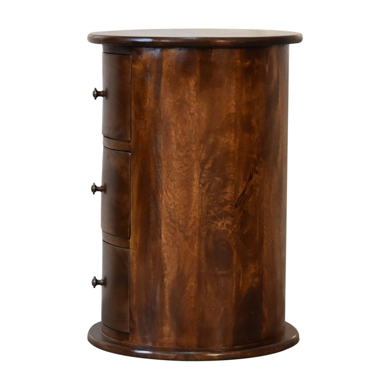 3 Drawer Chestnut Drum Chest Artisan