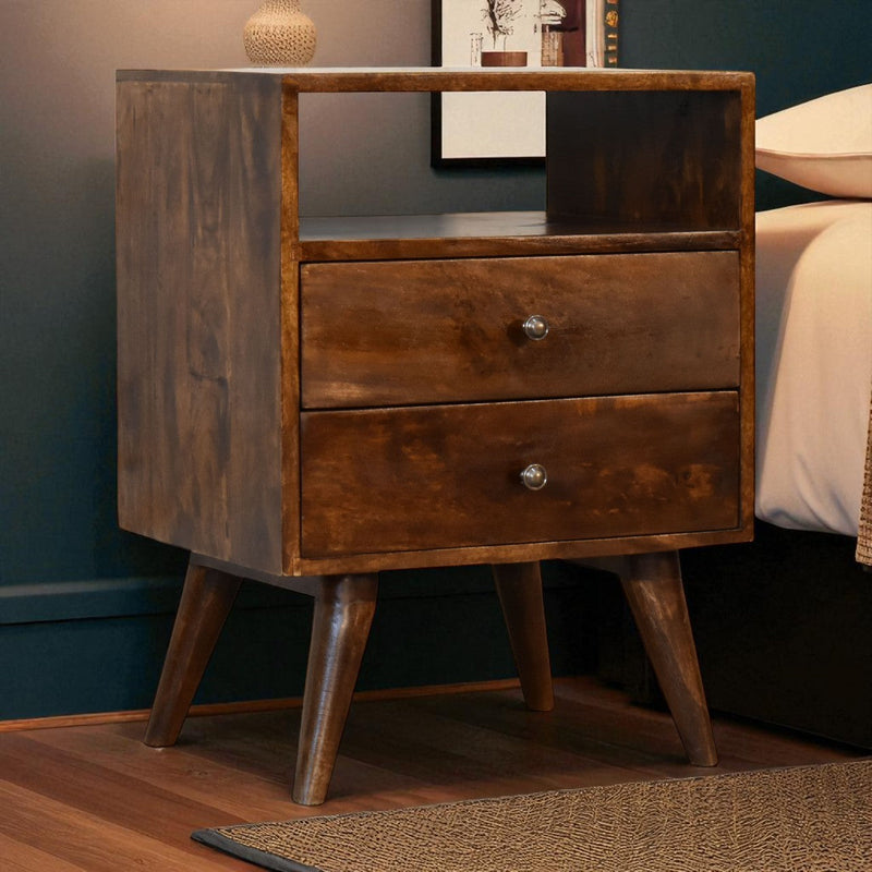 Classic Chestnut Nightstand Artisan