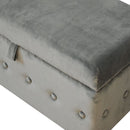 Emerald Velvet Lid-up Ottoman