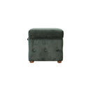 Emerald Velvet Lid-up Ottoman