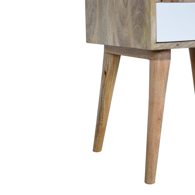 White Painted Drawer Nightstand Table