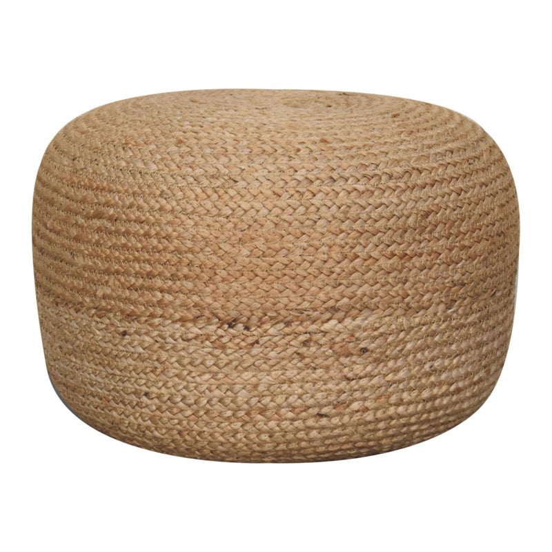 Natural Jute Pouffe Ottoman
