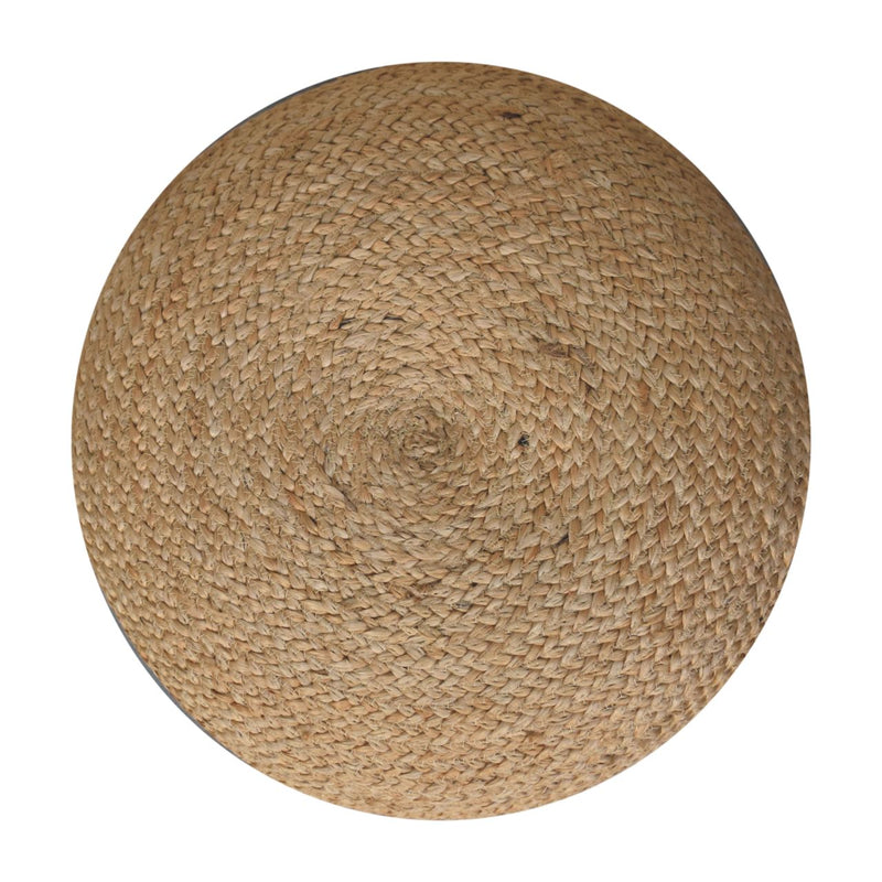 Natural Jute Pouffe Ottoman