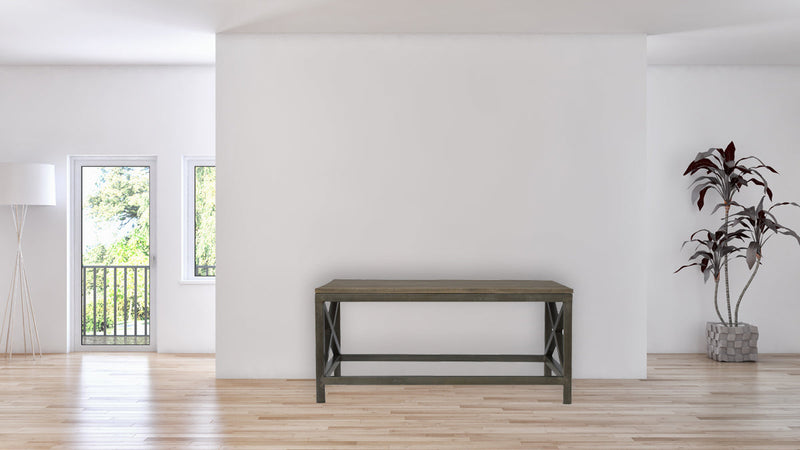 Industrial Cross Metal Oatmeal Coffee Table Artisan