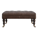 Buffalo Leather Ottoman Artisan