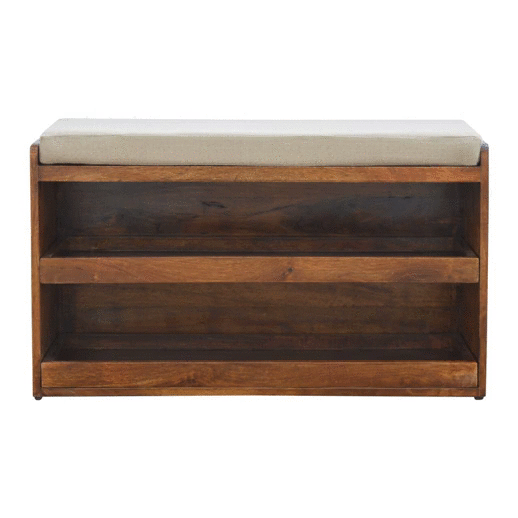Mud Linen Shoe Bench Artisan