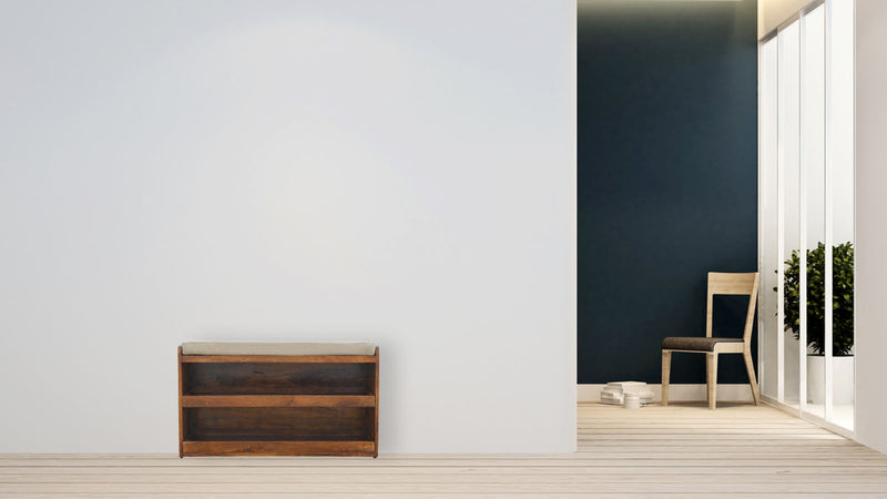 Mud Linen Shoe Bench Artisan