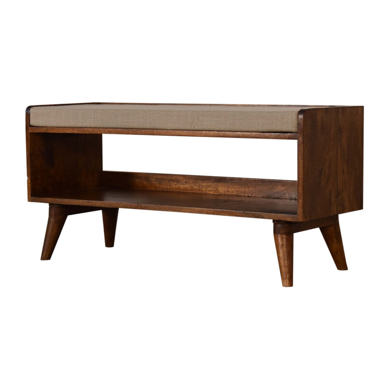 Mud Linen Nordic Storage Bench Artisan