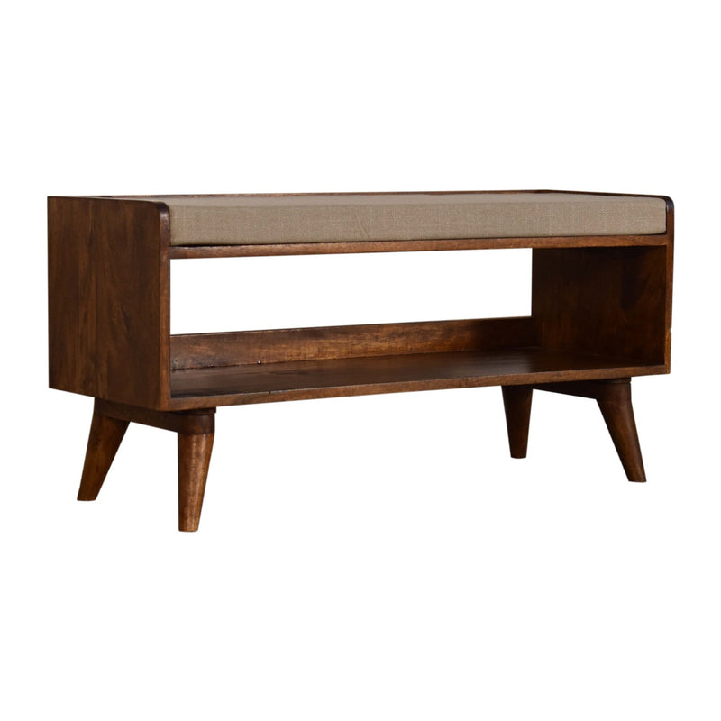 Mud Linen Nordic Storage Bench Artisan