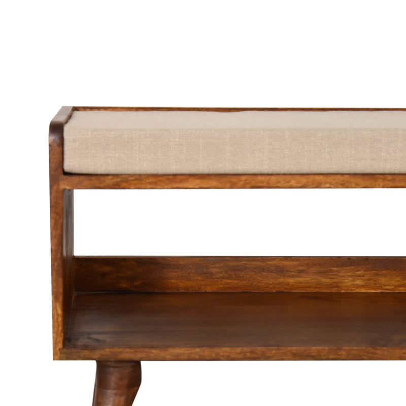 Mud Linen Nordic Storage Bench Artisan