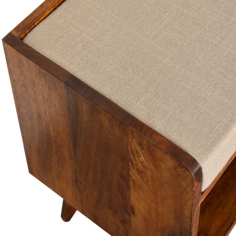 Mud Linen Nordic Storage Bench Artisan