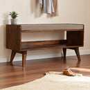 Curved Chestnut nightstand Artisan