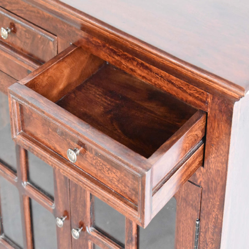 Large Cherry Glazed Sideboard Artisan