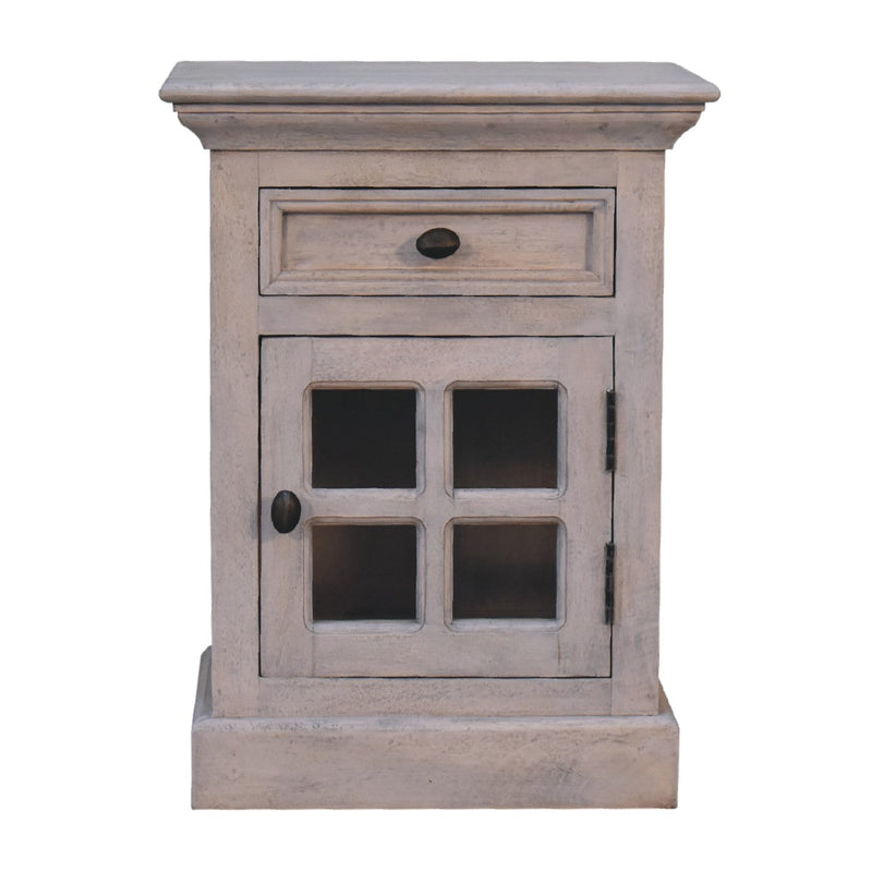 Glazed Stone Nightstand Artisan