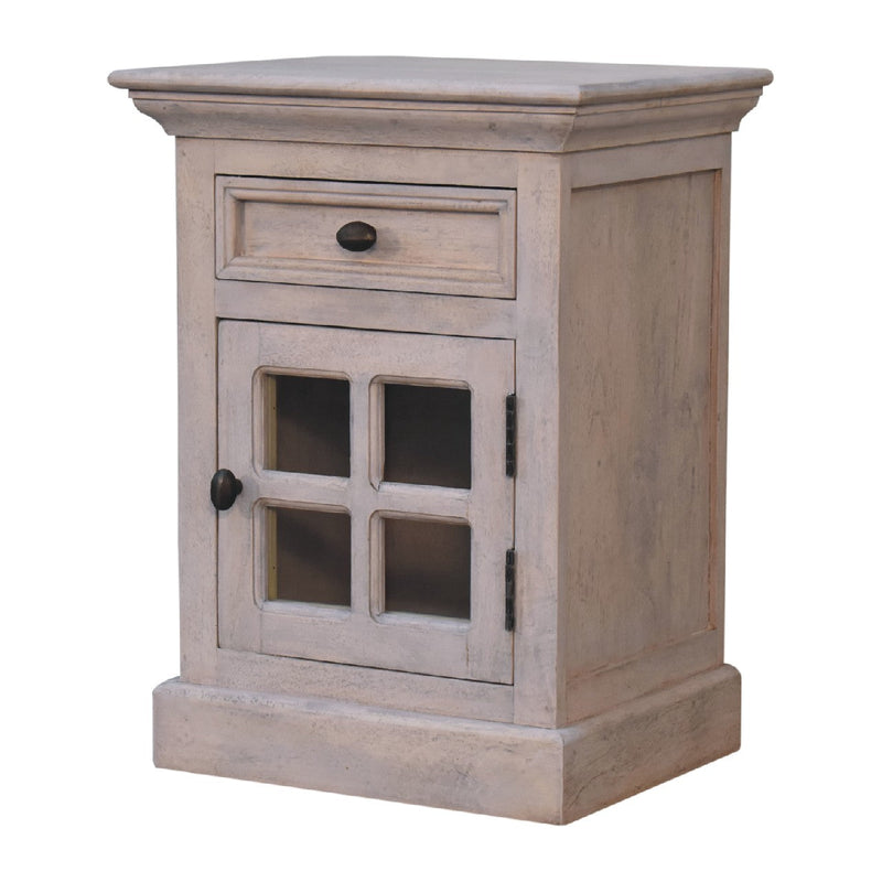 Glazed Stone Nightstand Artisan
