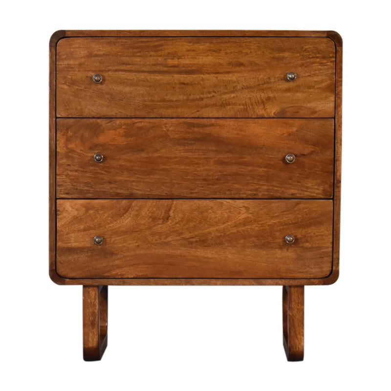 U-Curved Chestnut Chest